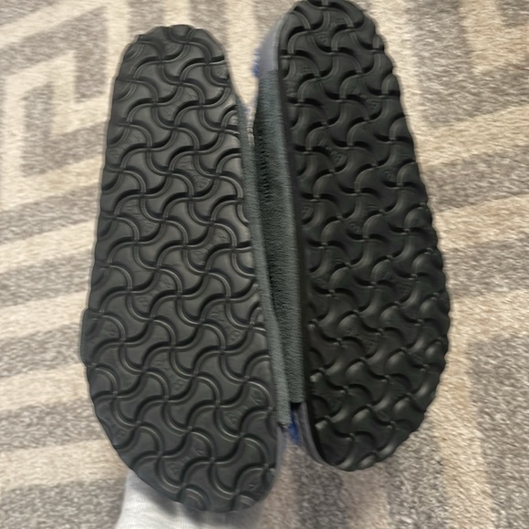 Furry blue BIRKENSTOCKS - never been worn - Picture 3 of 6